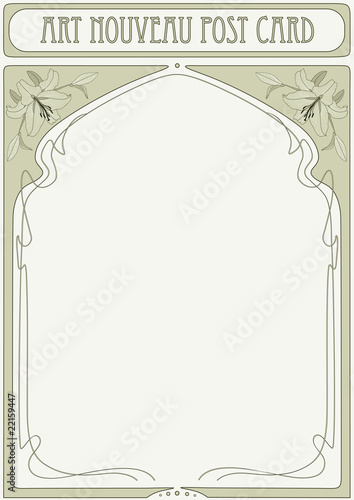 Art Nouveau Frame with space for text © Kazyavka