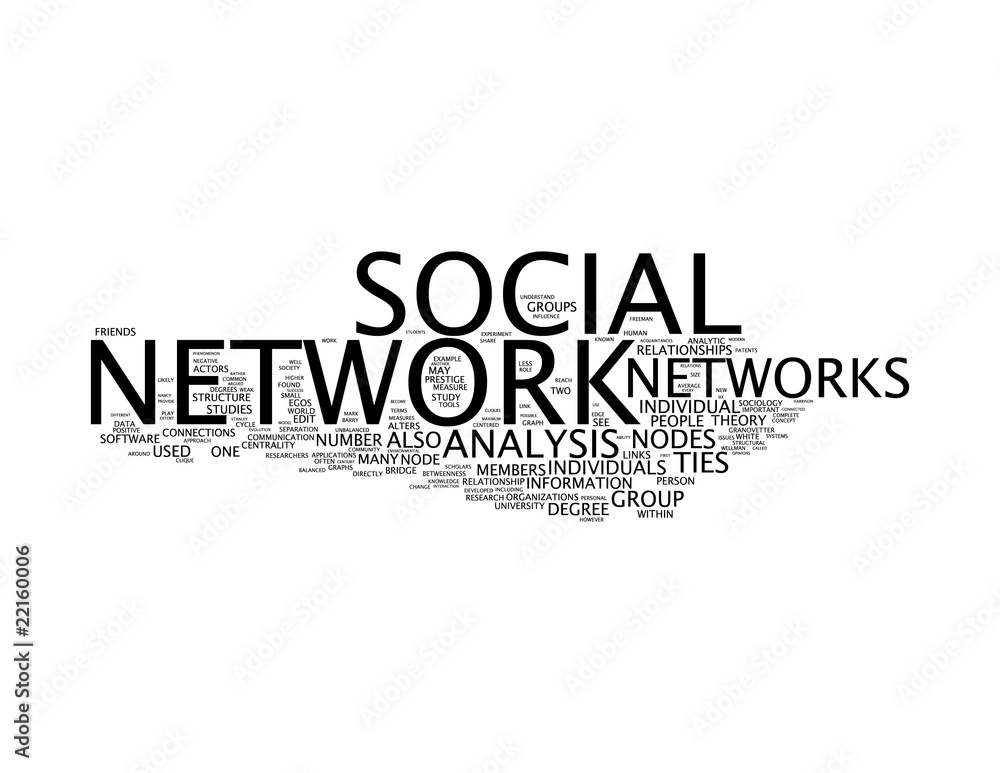 Obraz premium Social Network