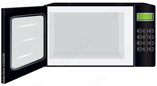 Open Microwave Oven