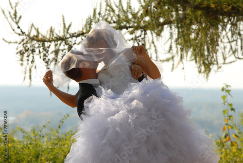 Wallpaper Mural picture bride and groom wedding Torontodigital.ca