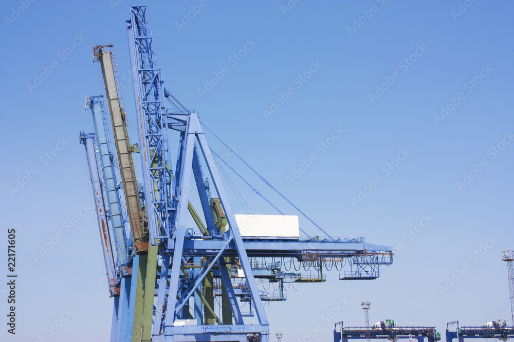 big cranes at docks