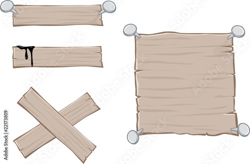 Etiquettes bois - illustration