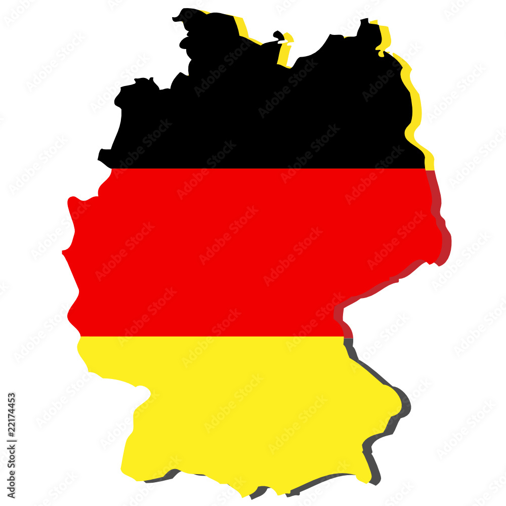 deutschland karte schwarz, rot ,gold Stock Vector | Adobe Stock