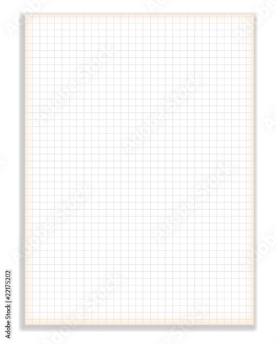 Vector Blank squared notebook sheet