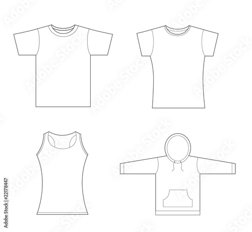 T-shirt, sweatshirt template
