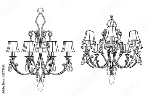 Luster Chandelier Vector 27