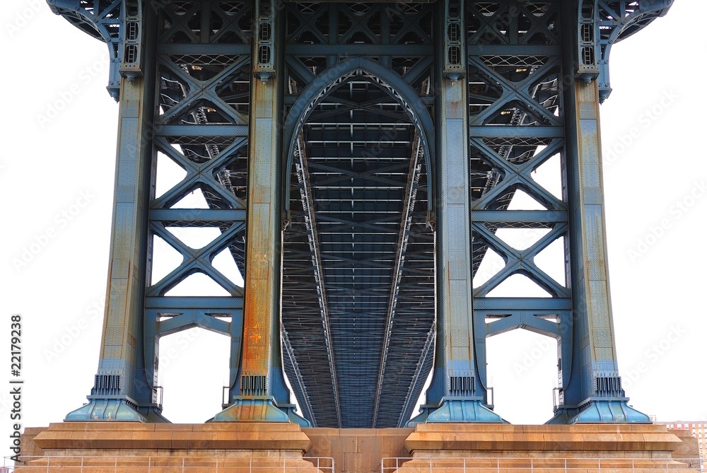 Fototapeta premium under the Manhattan Bridge