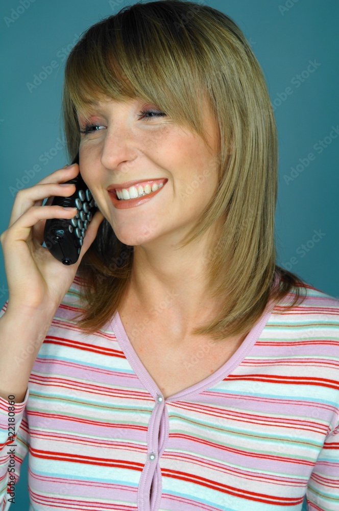 Fototapeta premium girl with phone