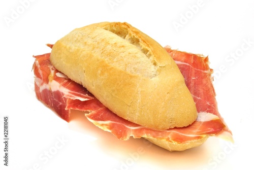 Panino con prosciutto photo