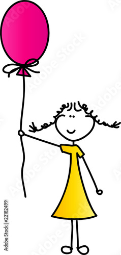 Mädchen mit Luftballon