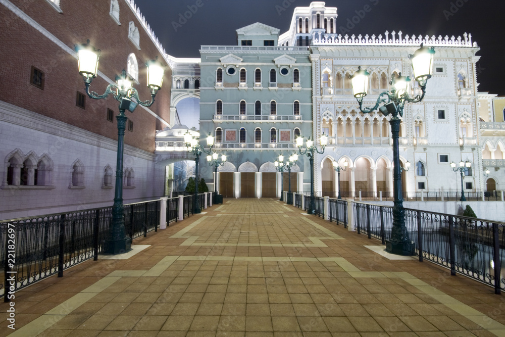 Naklejka premium street of europe style in macau