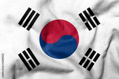 3D Flag of South Korea