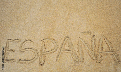 España escrito en la arena
