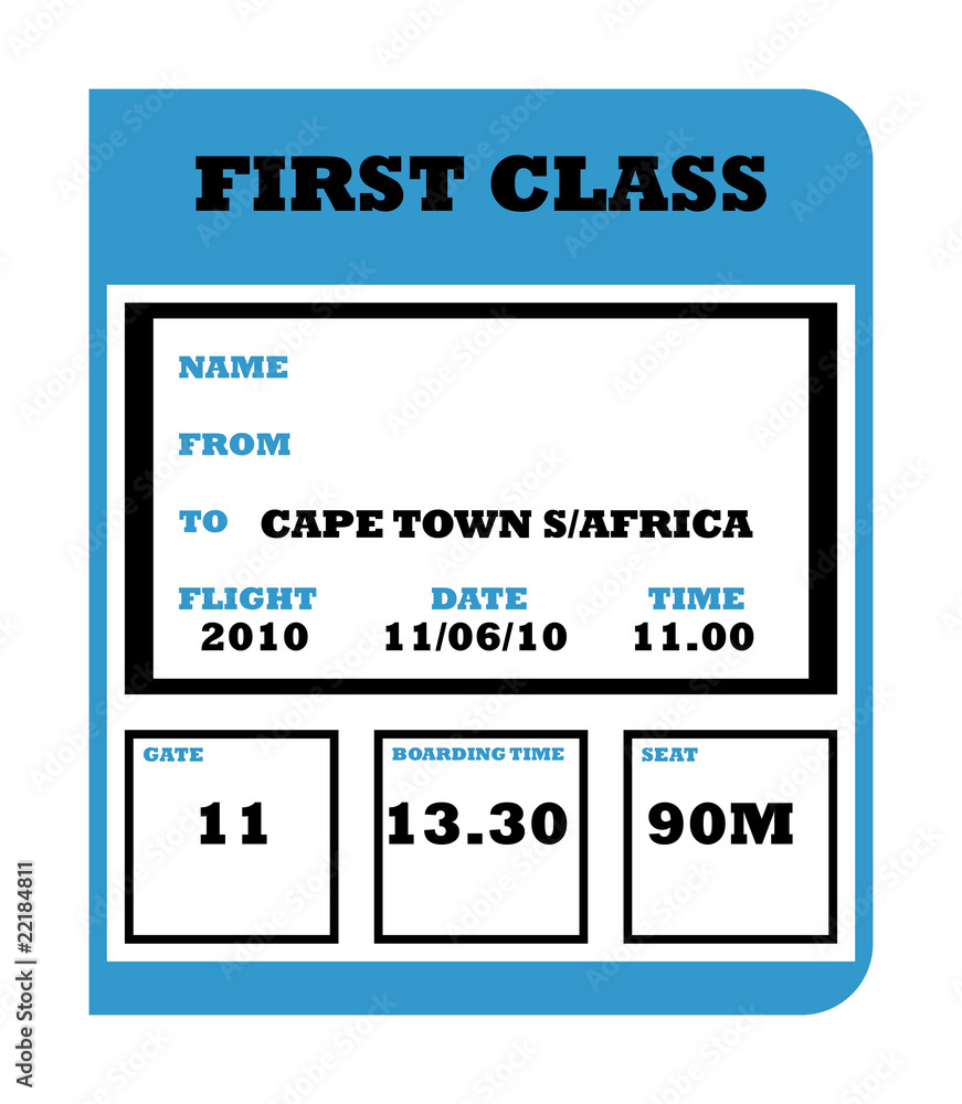 World Cup 2010 flight ticket