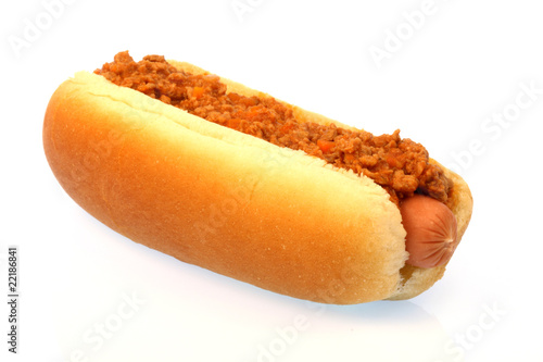 chili hot dog
