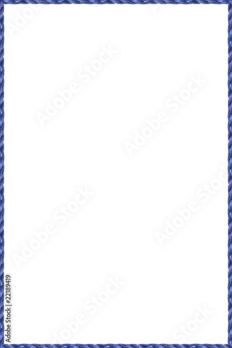 cadre corde bleu