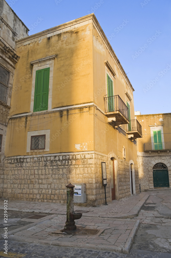 View of Giovinazzo Oldtown. Apulia.