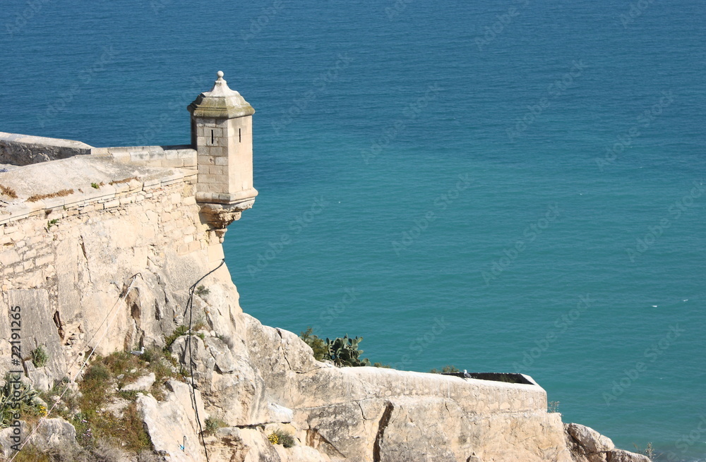 torre en el castillo de Santa Barbara