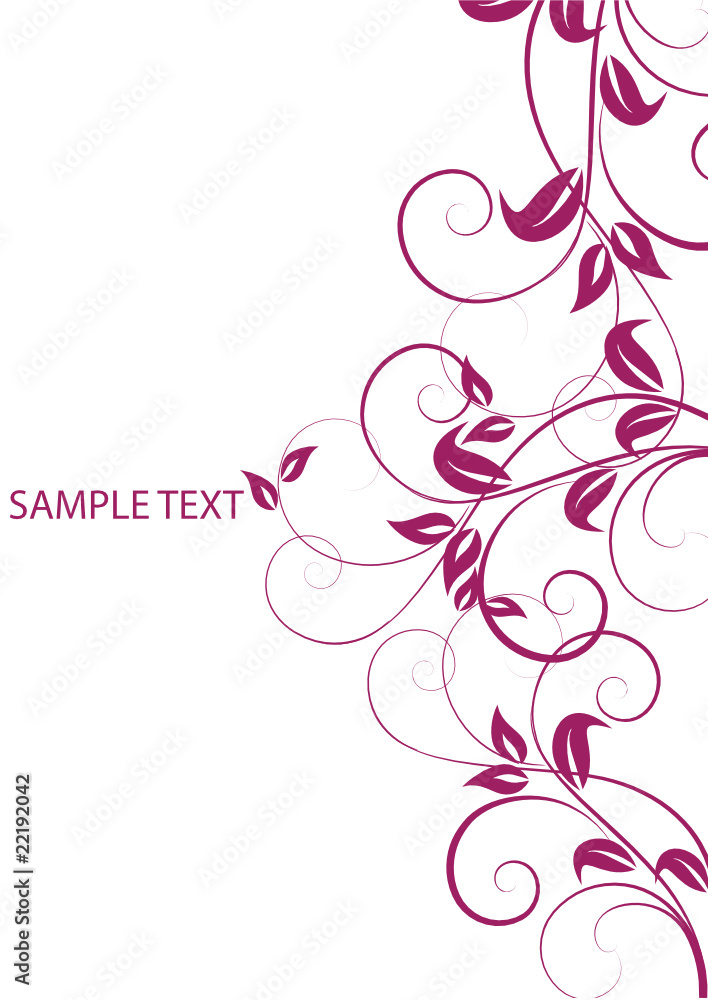 Abstract flowers background with place for your text