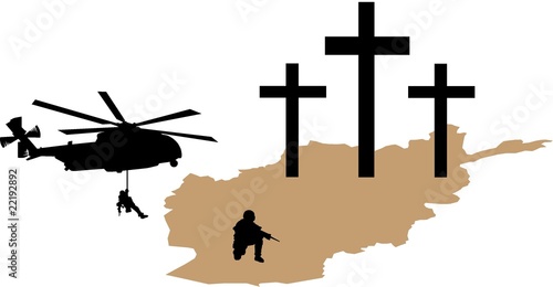 Men attacking on Afghanistan