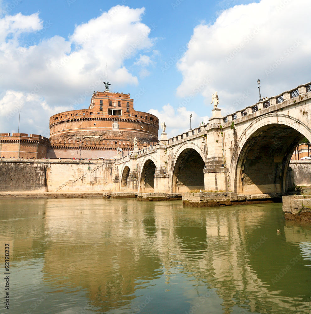 Rome: Castle and Bridge Saint Angelo