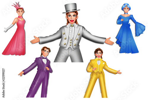 ショーガール-4人バラ