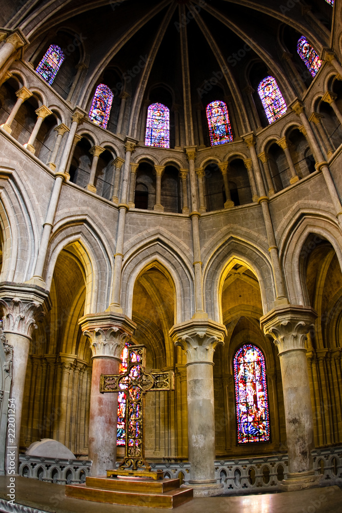Cathedral Notre Dame interior, Lausanne, Switzerland