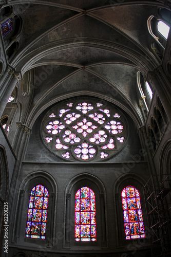 Cathedral Notre Dame interior, Lausanne, Switzerland