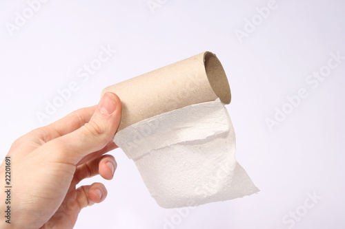 out of toilet paper