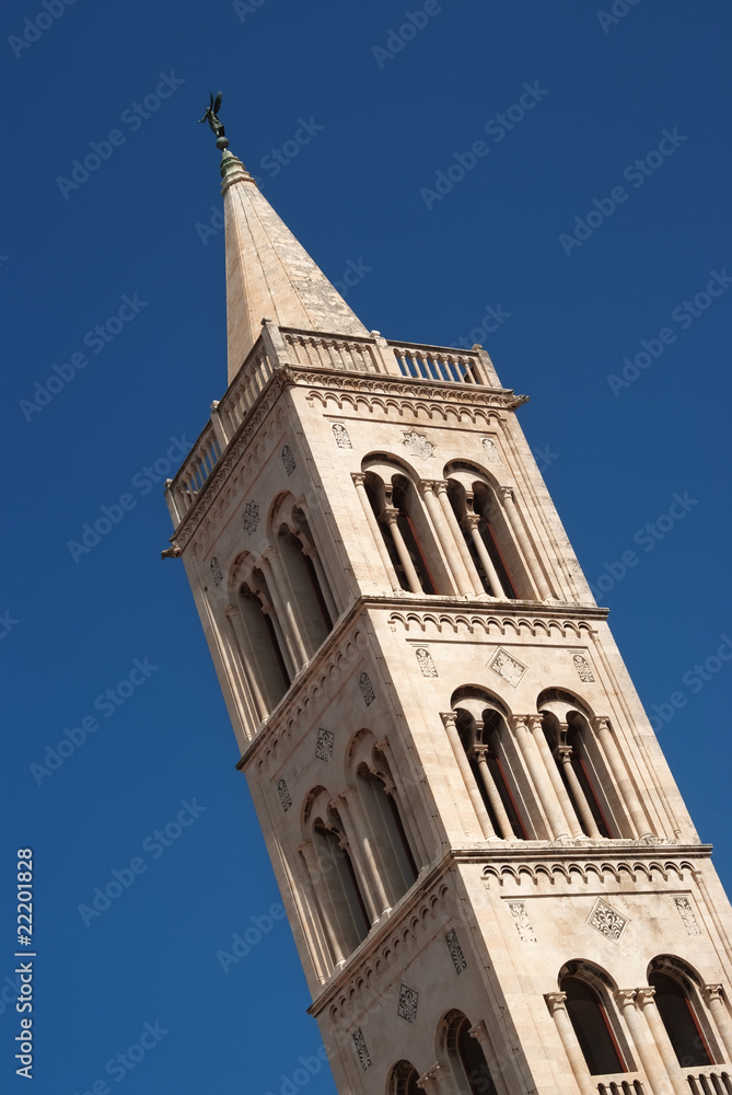 Tower of the St. Donatus church, Zadar, Croatia