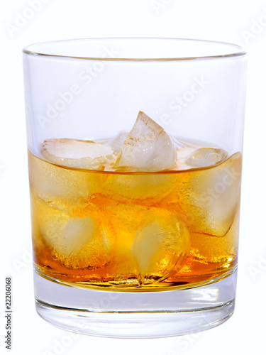 Εκτύπωση καμβά Godfather On The Rocks Cocktail isolated on white