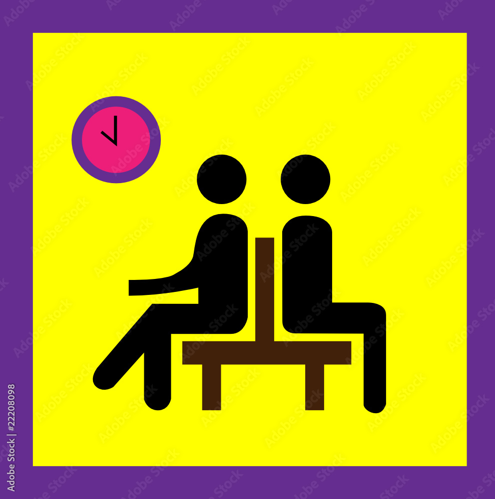Fototapeta premium waiting sign