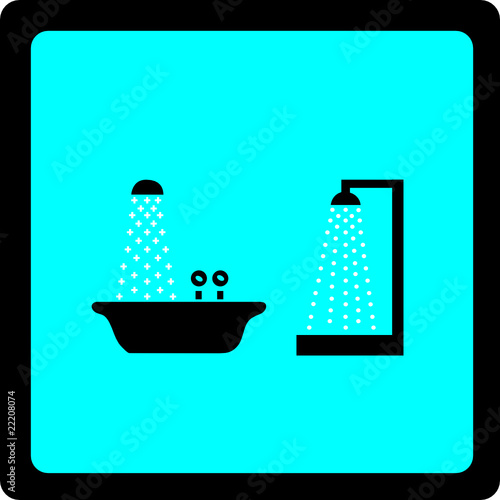 shower sign