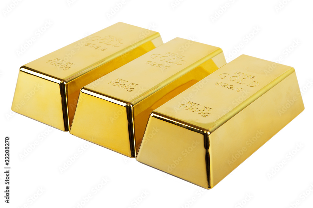 drei Goldbarren