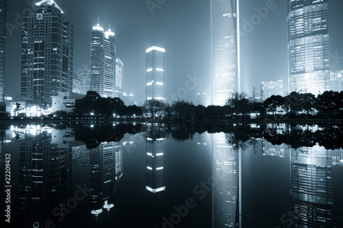 night view of shanghai