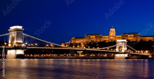 Night lights in Budapest photo