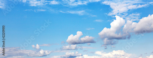 Background of bright blue sky. © 2happy