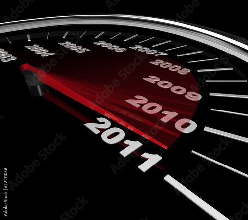 2011 - Speedometer Reaching New Year photo