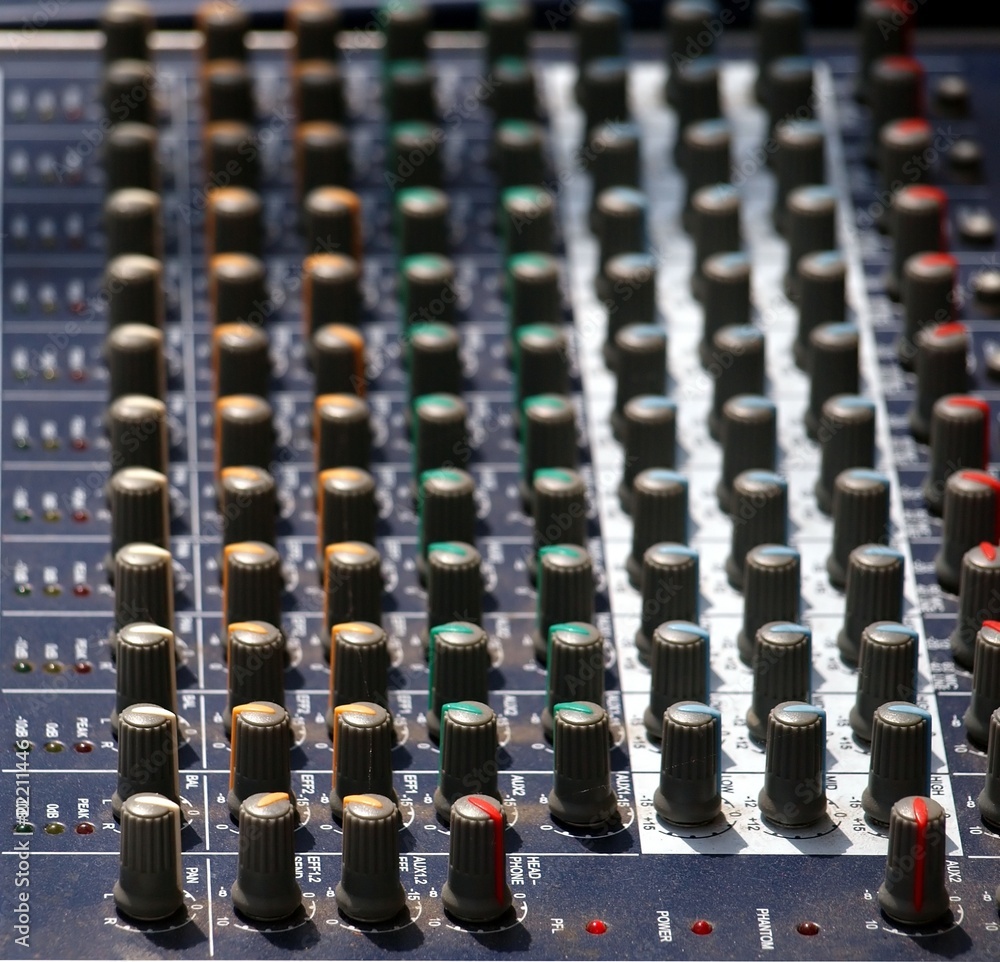 Obraz premium Sound Mixing Console