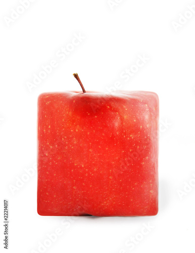 Red ripe apple photo