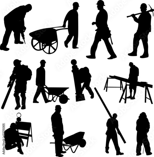 construction workers - vector