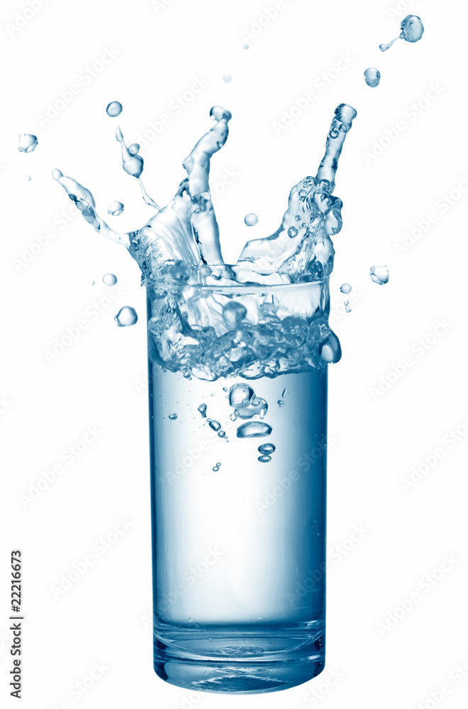 glass of water splash