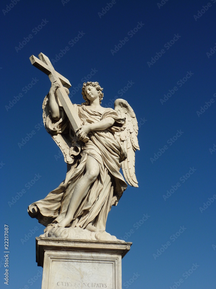 Estatua en Roma Castel Sant Angelo