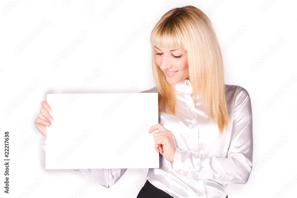 Young beautiful blonde businesswoman Young beautiful blonde businesswoman
