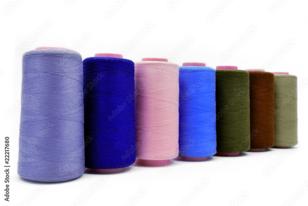 colored threads in a row Stock Photo | Adobe Stock