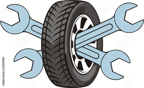 sign of the repair car wheels
