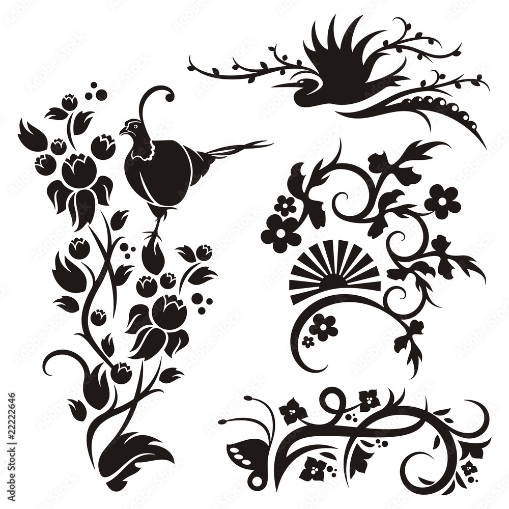Chinese Floral Designs