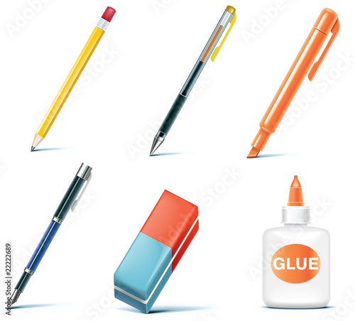 Vector office icon set. Part 7