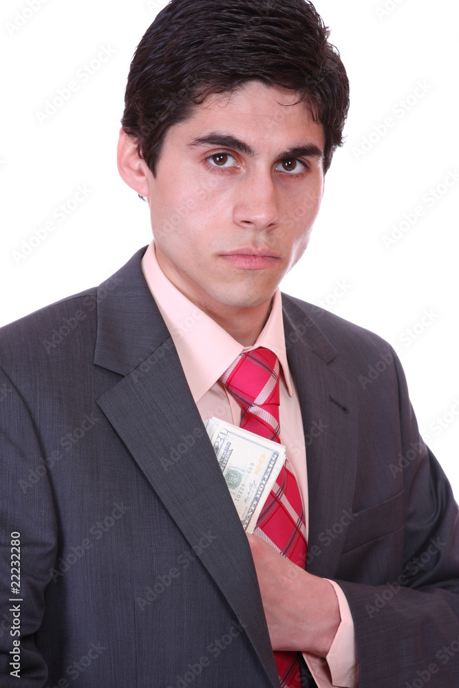 Φωτογραφία money in a businessman hands