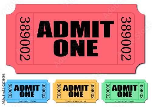 Ticket de cinéma/spectacle